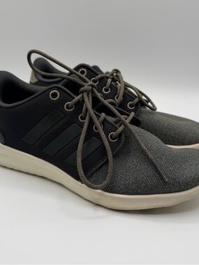 Adidas Cloudfoam Womens 6 Gray Black Mesh Running Walking Sneakers BB7320